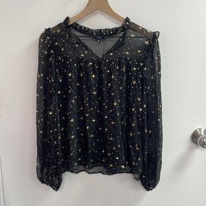 Blu Pepper Women’s Sheer Black long sleeve (5179)